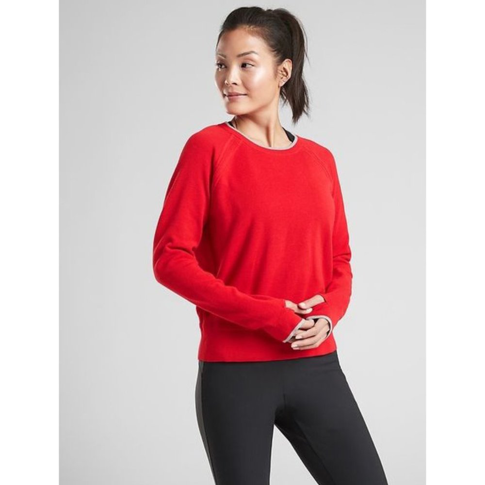 Athleta North Point Sweater Relaxed Cotton XS